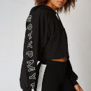 Icon Cropped Hoodie - Black - XS