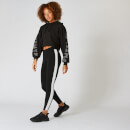 Icon Cropped Hoodie - Black - XS