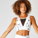 Myprotein Marble Sports Bra - White - XS