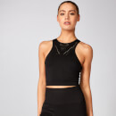 Shape Seamless Crop Vest - Svart - XS