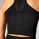 Shape Seamless Crop Vest - Black - XS