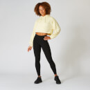 Icon Cropped Hoodie - Zitrone - XS
