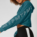 Myprotein Icon Cropped Hoodie - Teal - XS