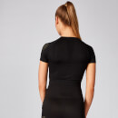 Maglia corta a maniche corte Shape Seamless - Nero - XS