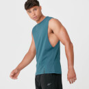 Luxe Classic Drop Armhole Tank Top - Petrol Blue - XS - Petrol Blue