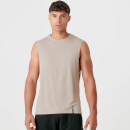 Luxe Classic Drop Armhole Tank Top - Taupe - XS - Taupe