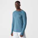 Myprotein Dry-Tech Infinity Long-Sleeve T-Shirt – Blue - XS - Cadet Blue