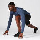Elite Seamless Long-Sleeve T-Shirt – Indigo - S - Dark Indigo