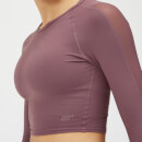 Power Mesh Crop Top - XS - Mauve