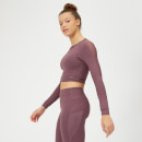 Power Mesh Crop Top - XS - Mauve