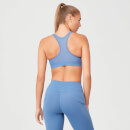 Power Mesh Sports Bra - Thunder Blue