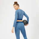 Inspire Seamless Crop Top - XS - Soft Blue
