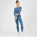 Inspire Seamless Crop Top - XS - Soft Blue