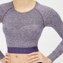 Inspire Seamless Crop Top - XS - Soft Purple
