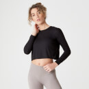 Spring Langærmet T-Shirt – Sort - XS - Sort