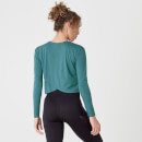Myprotein Spring Long-Sleeve T-Shirt – Teal Green - XS - Turkizna