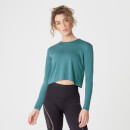 Myprotein Spring Long-Sleeve T-Shirt – Teal Green - XS - Turkizna