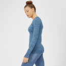 Inspire Seamless Long Sleeve Top - Blue - S - Soft Blue