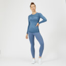 Inspire Seamless Long Sleeve Top - Blue - S - Soft Blue