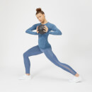Inspire Seamless Long Sleeve Top - Blue - S - Soft Blue