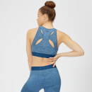 Inspire Seamless Sports Bra - Blue - M