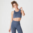 Dopasowany Bezszwowy Stanik Sportowy Ultra – Ciemny Indygo - XS - Dark Indigo