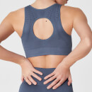 Dopasowany Bezszwowy Stanik Sportowy Ultra – Ciemny Indygo - XS - Dark Indigo