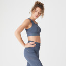 Dopasowany Bezszwowy Stanik Sportowy Ultra – Ciemny Indygo - XS - Dark Indigo