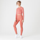 Dopasowane Bezszwowe Legginsy Ultra - Copper Rose - XS - Copper Rose