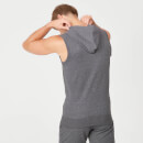 Tru-Fit Sleeveless Hoodie - Charcoal Marl - XS - Charcoal Marl