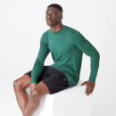 Luxe Classic Long-Sleeve Crew - XS - Pine
