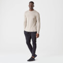 Luxe Classic Long-Sleeve Crew - XS - Taupe