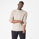 Luxe Classic Long-Sleeve Crew - XS - Taupe