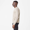 Luxe Classic Long-Sleeve Crew - XS - Taupe