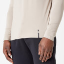 Luxe Classic Long-Sleeve Crew - XS - Taupe