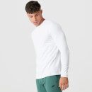Luxe Classic Long Sleeve Crew - White - XS - White