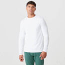 Luxe Classic Long Sleeve Crew - White - XS - White