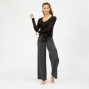 Luxe Lounge Boyfriend Joggers - XS - Black Heather