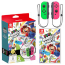 Super Mario Party + Neon Green / Neon Pink Joy-Con Controller Bundle