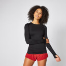 Myprotein Shape Seamless Long Sleeve Top - Black