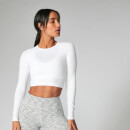 Shape Seamless Crop Top - White - M