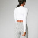 Shape Seamless Crop Top - White - M
