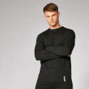 Luxe Classic Long Sleeve Crew - Black - XS