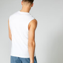 Luxe Classic Sleeveless T-Shirt - White - XS