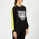 KENZO Women's Soft Sweater Tiger Embroidery - Black
