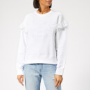 KENZO Women's Tiger Comfort Sweat Ruffles - White