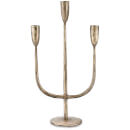 Nkuku Mbata Brass Candelabra - Antique Brass
