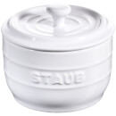Staub Ceramic Round Salt Crock - White