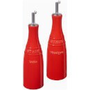 Staub Ceramic Round Oil and Vinegar Set - Cherry