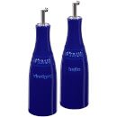 Staub Ceramic Round Oil and Vinegar Set - Dark Blue